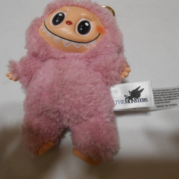 Pink Plush Monster Keychain - Picture 4 of 11